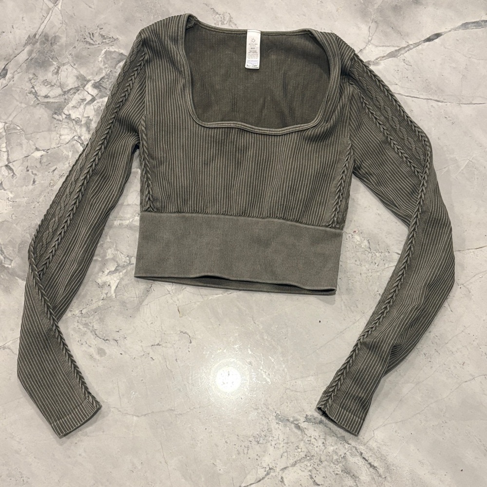 Long Sleeve Ribbed Women's Top